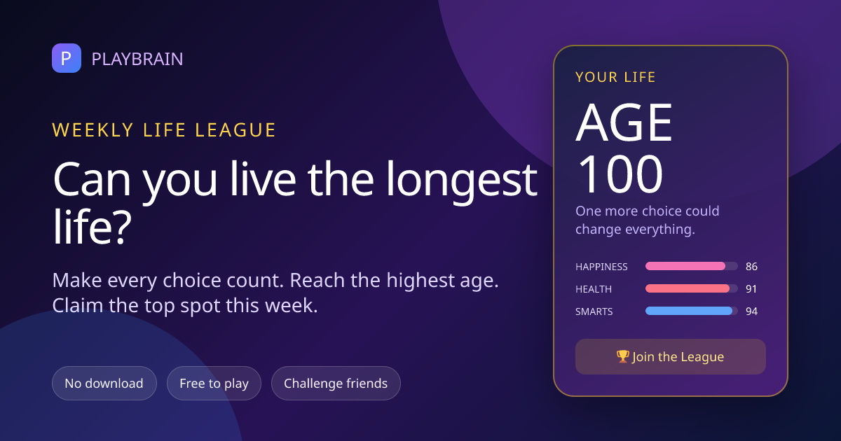 Life Simulator Free Online | Live Any Life (No Download) | PlayBrain