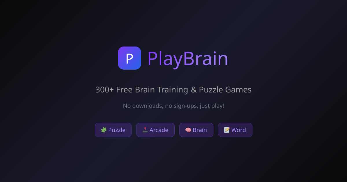 PlayBrain - Free Online Games logo